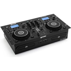 PLATINE DJ Double Lecteur DJ, USB/CD Média Console Mixeur Gem