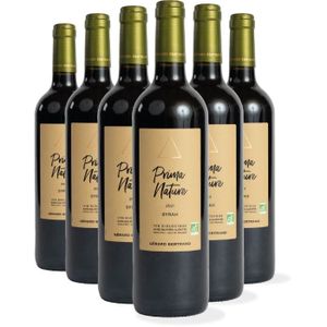 VIN ROUGE Prima Nature Syrah - Sans sulfites - Vin rouge bio