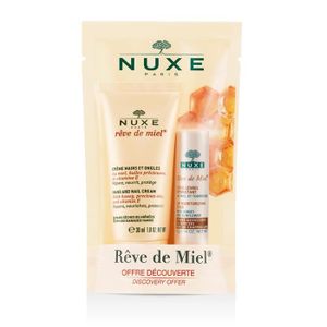 SOIN MAINS ET PIEDS Nuxe Rêve de Miel Offre Découverte Crème Mains et Ongles + Stick à Lèvres