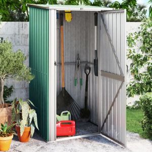 ABRI JARDIN - CHALET Abri de jardin Vert 118,5x97x209,5 cm Acier galvanisé
