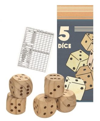GICO 7955 Piste De Dés En Bois Ronde – Diamètre 30 Cm, Feutre Incrusté, Pour Toute La Famille