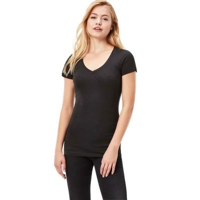 Haut Femme G-STAR Base V-Neck Cap Top - Col V, Coupe Épurée, Matière Confortable - Style Décontracté