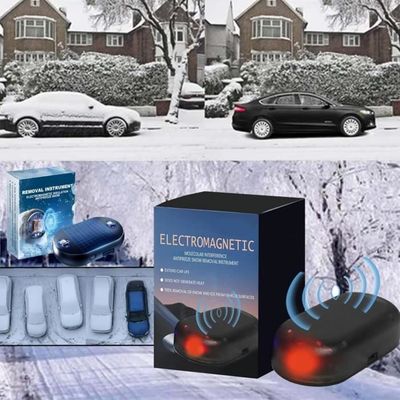 Dispositif Antigel Pour Pare-brise Voiture - Recharge Solaire/USB - Technologie électromagnétique - 2 Pièces - Protection Hivernale Sans Produits Chimiques - 13