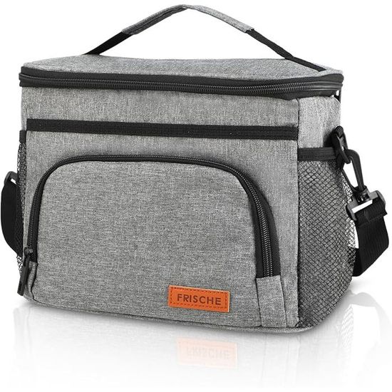 Sac Isotherme Repas, Lunch Box Bag Isotherme Femme, Glaciere Souple Isotherme, Sac Repas Pour Enfant Travail PiqueNique - gris - Maison