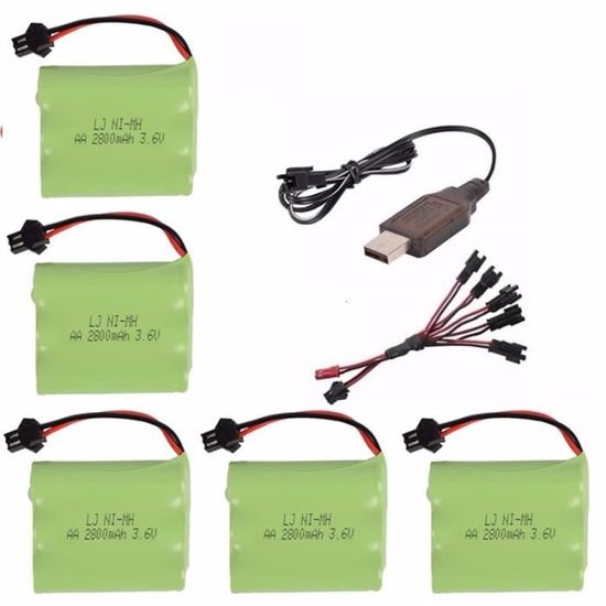 Chine Batterie Ni-MH AA 3.6V 1800mAh pour rasoir électrique - Acheter
