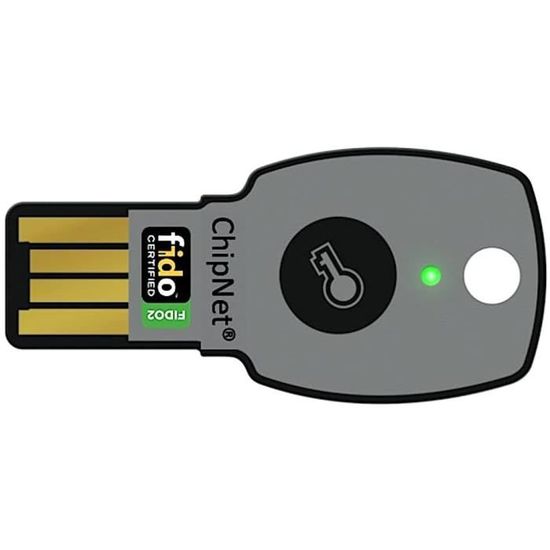 FIDO U2F–Clé de sécurité USB NFC et JavaCard, Couleur Anthracite[988]