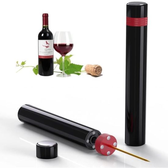 Tire-bouchon à Pression D'air | Avec Verseur Et Bouchon Vide - Set Vin