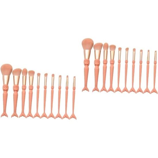 3 Pinceaux De Maquillage Voyage - Poudre, Teint, Format Compact 7cm, Neufs