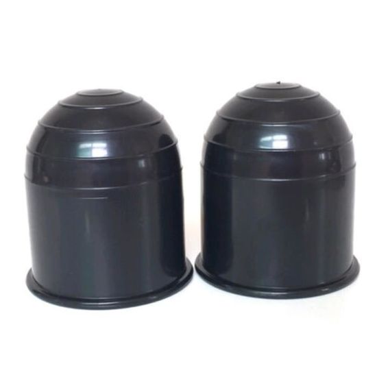 2 Capuchons Protection Boule D'attelage Caoutchouc - Universel Ø50mm, Anti-rouille, Pour Remorque