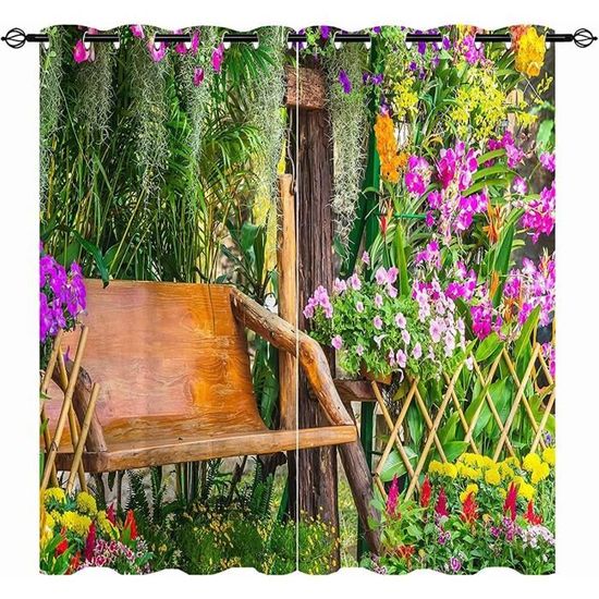 Rideaux Voilage Semi-occultants Odot - 2 Pièces 140x275 Cm, Motif Papillon 3D, Passe-tringle - 9
