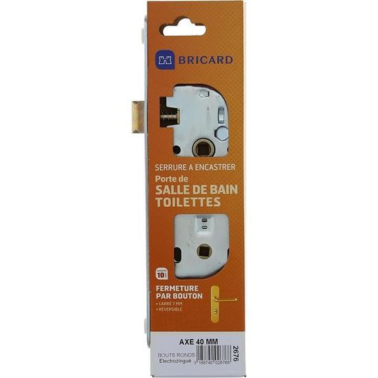 Lot De 2 Serrures Indicatrices Pour Porte WC/salle De Bain - Nylon Plastique, Indicateur Occupé/libre - Installation Facile