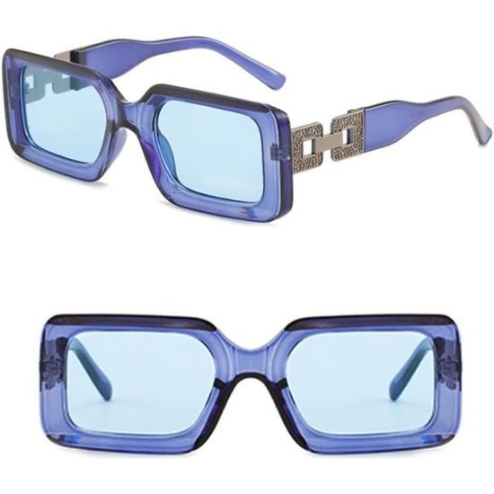 FOURCHEN Lunettes De Soleil Carrées Surdimensionnées Pour Homme Et Femme - Monture Large UV400 Protection Totale