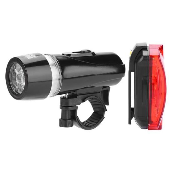 Kit éclairage Vélo LED Avant/arrière étanche - Torches Spots Silicone Multicolore