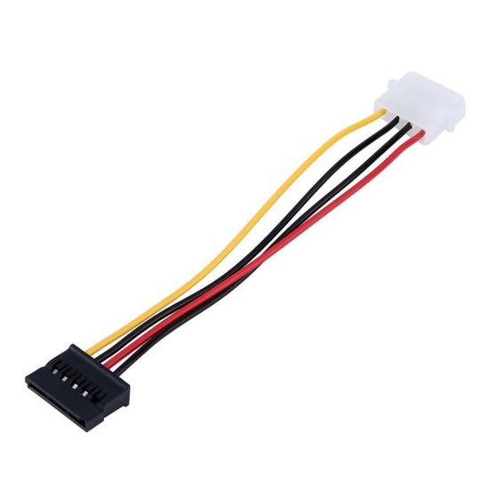 Câble Répartiteur SATA 1 Vers 3 - 15 Broches - Pour Disque Dur/SSD - Longueur 20+10+10cm