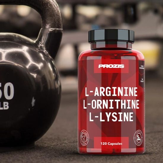 PROZIS LArginine LOrnithine LLysine 120 gélules Postentraînement Cdiscount Sport