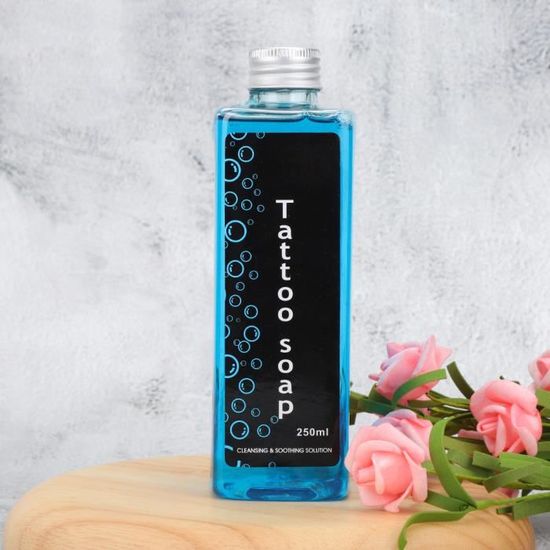 Sonew Savon liquide de soin de tatouage 250ml Tattoo Aftercare Solution Processus de nettoyage