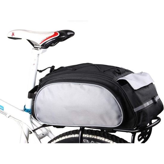 Sacoche De Rangement Vélo JAWAI – Noire – Fixation Porte-bagages Arrière