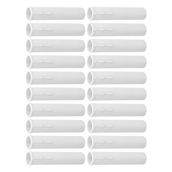 20 Manchons Cache-bougies Style Goutte De Cire – Pour Lustres Vintage E12 – Simulation Cire Décorative