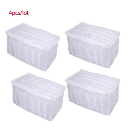 4 Paires Chaussettes à Volants Dentelle Femme - Coton Blanc, Style Princesse Avec Sac Lavage