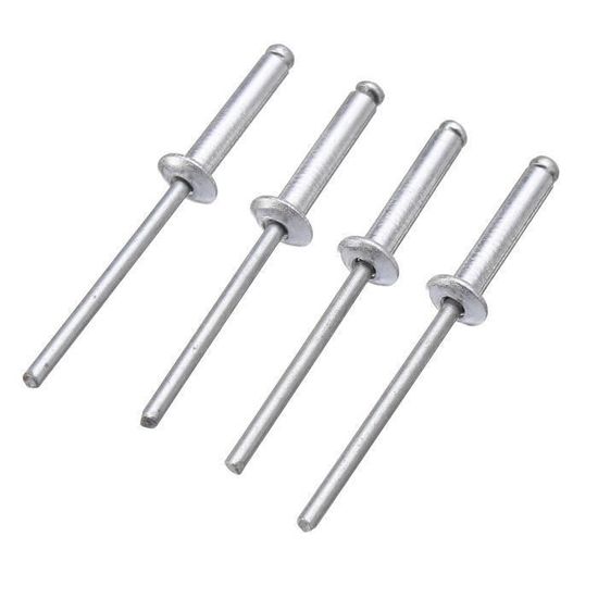 Rivets aveugles à extrémité ouverte à grande bride - Durables et