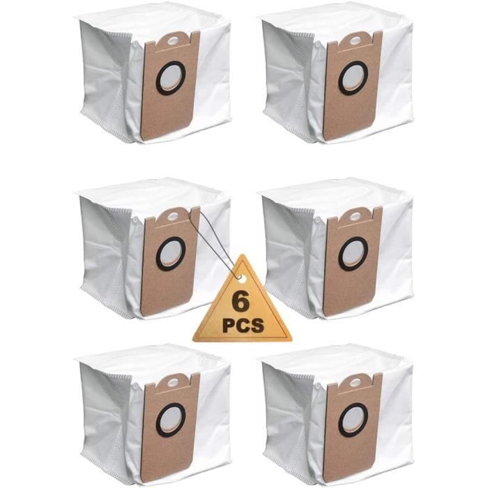 Poweka Confezione Da 6 Sacchetti Raccolta Polvere Per Aspirapolvere Robot Proscenic M7 Pro, M7 Max, M8 PRO, Neabot NoMo N1/N1 Plus/N2. A Prova Di Perdite, Grande Capacità, Sostituzione Mensile.