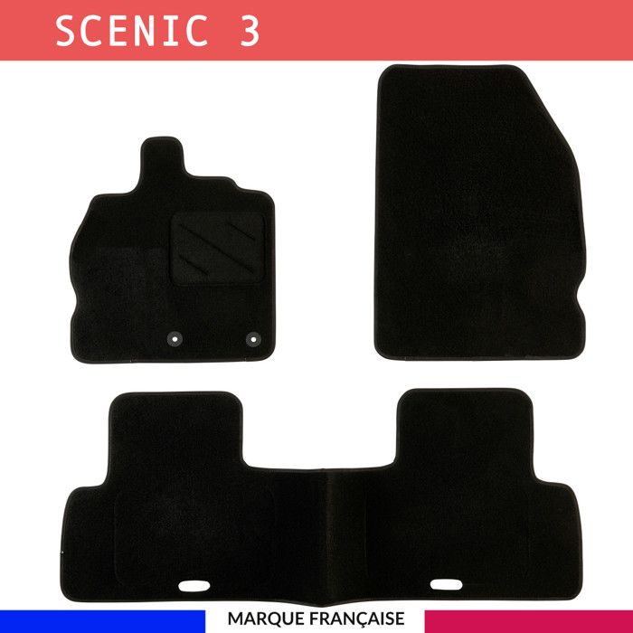 Tapis De Sol Voiture Velours Pour Citroën Jumpy II 2007-2016 - Rouge, épaisseur 7 Mm, Fixation Stable, Sur-mesure