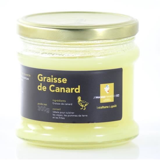 Graisse de canard origine France - Graisse de canard en conserve de 300 g