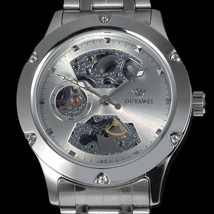 SUISSE DESIGNER: MONTRE HOMME AUTOMATIQUE ACIER S