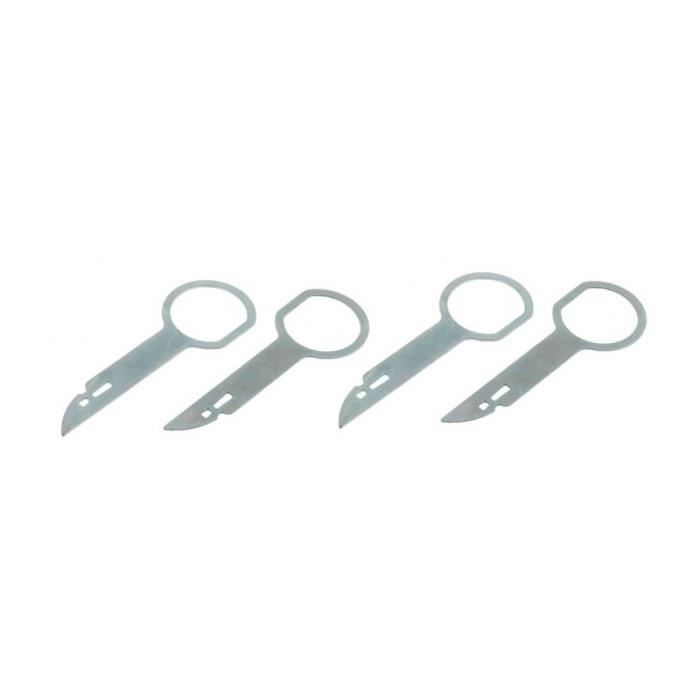 Lot De 4 Clés De Démontage Autoradio Pour AUDI, VW, SEAT, SKODA, FORD, PEUGEOT