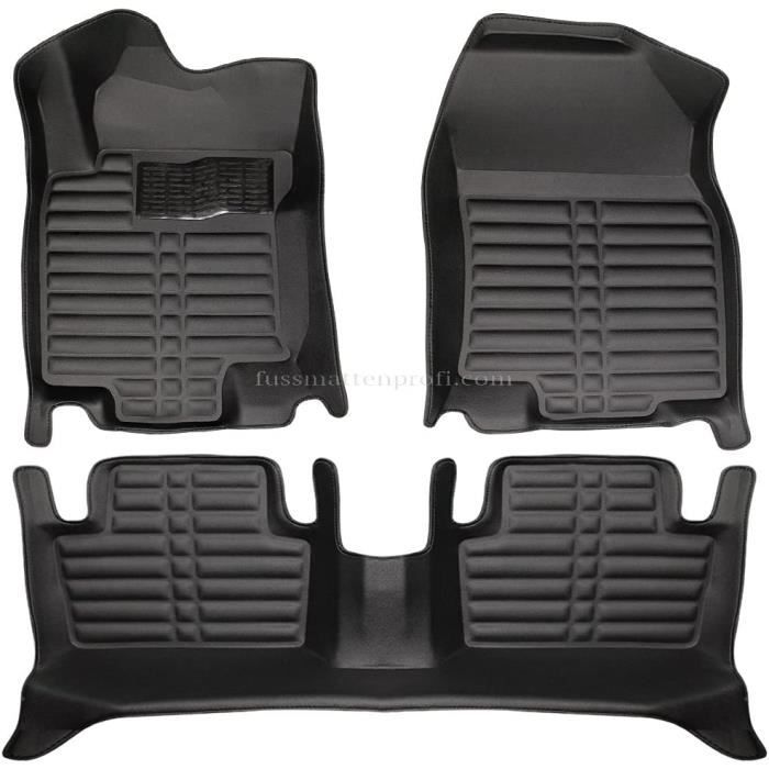 tapis de sol voiture 3d premium sur mesure adapté pour renault kadjar depuis 2015