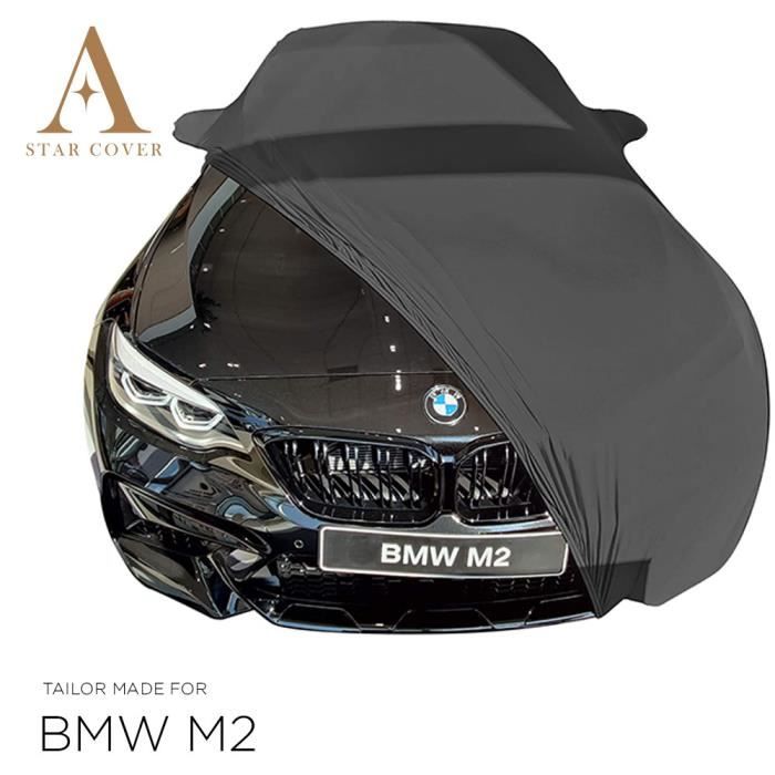 BMW M2 BÂCHE DE PROTECTION INTÉRIEUR AVEC POCHES RÉTROVISEURS NOIR COUVERTURE DE VOITURE