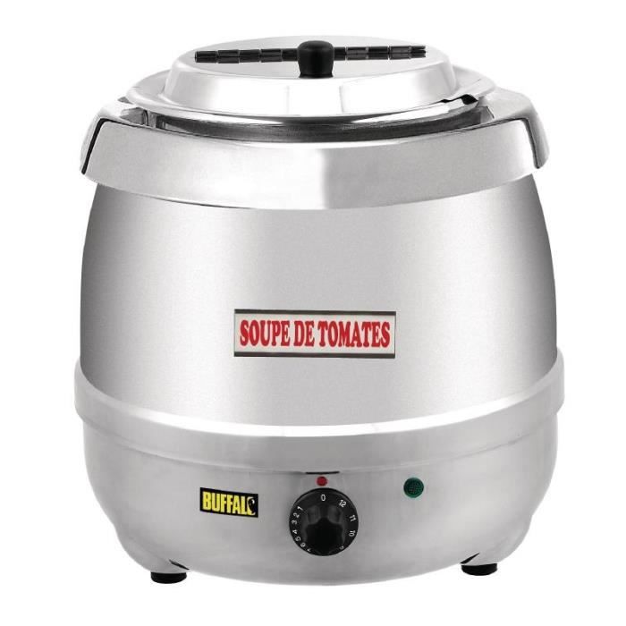 Marmite à soupe 10 Litres Inox éléctrique