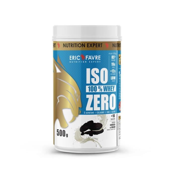 Eric Favre - Iso Zero 100% Whey Protéine - Proteines - Cookies & cream - 500g