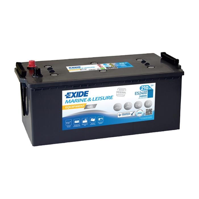 Batterie marine étanche Equipement GEL 210 Ah EXIDE