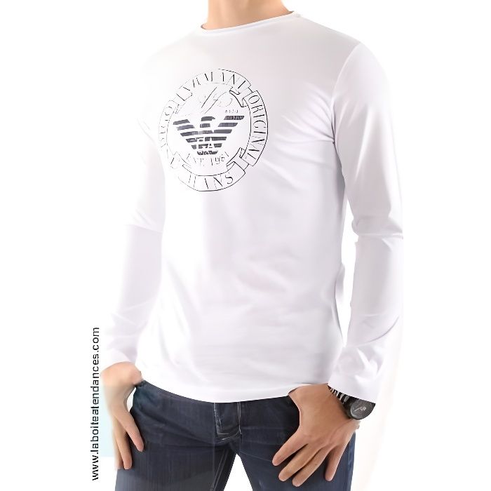 T-Shirt Armani Jeans Homme Manche Longue