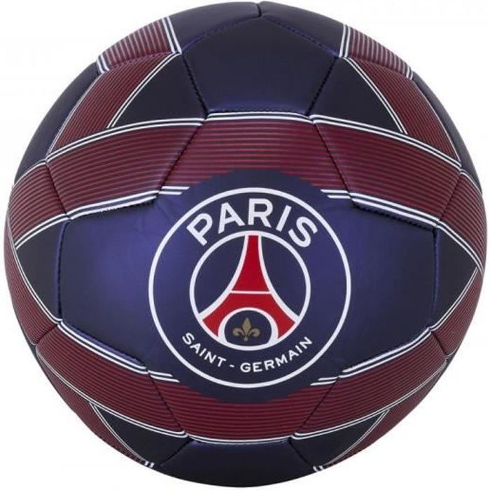 Ballon de Football Officiel PSG Paris Saint-Germain Marine Rouge et Blanc Taille 5