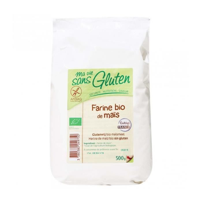 Farine de maïs bio & sans gluten - 500 g