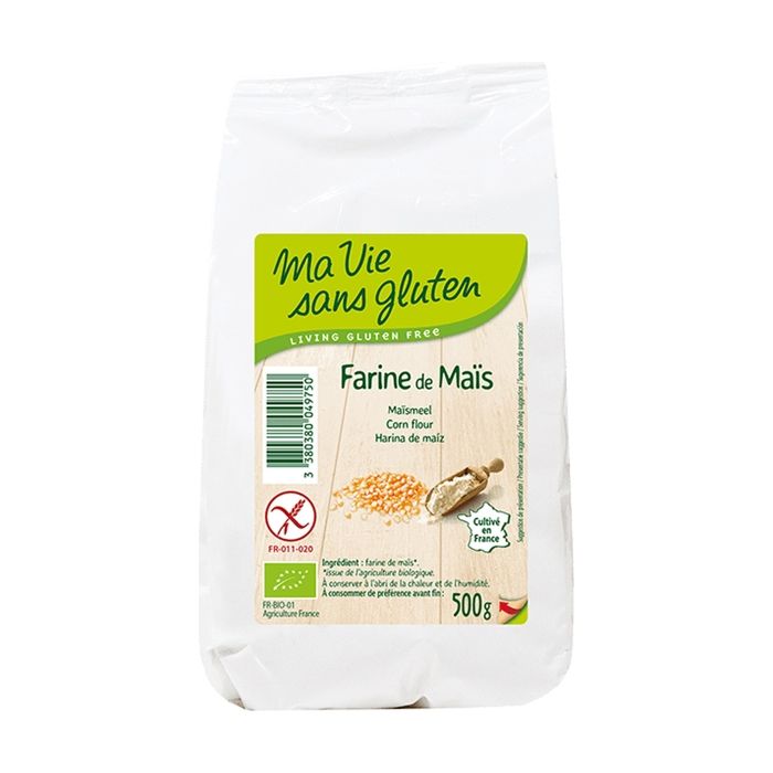 Farine de maïs bio & sans gluten - 500 g