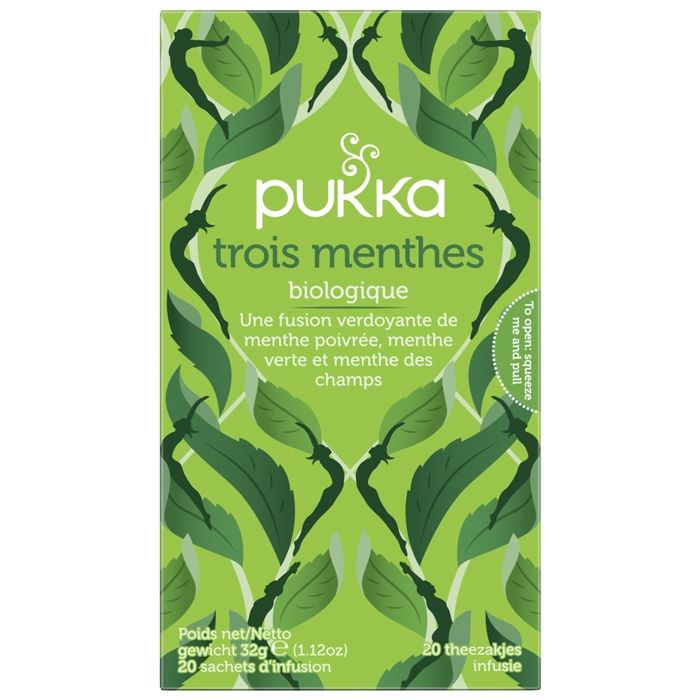 Pukka Tisane Ayurvédique Trois Menthes 20 sachets