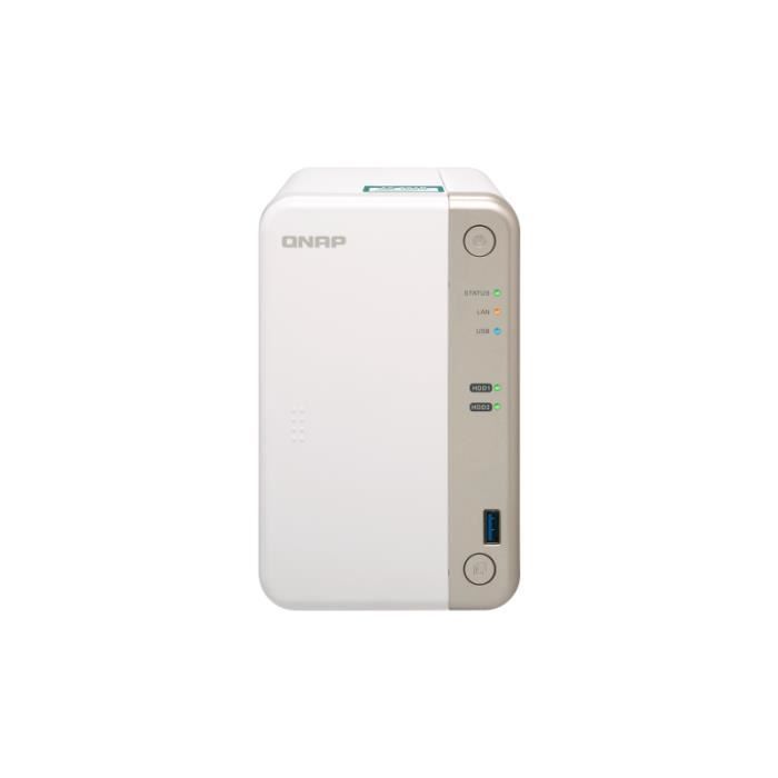 QNAP - Serveur de Stockage (NAS) - TS-251B-2G - 2 Baies - Boitier nu