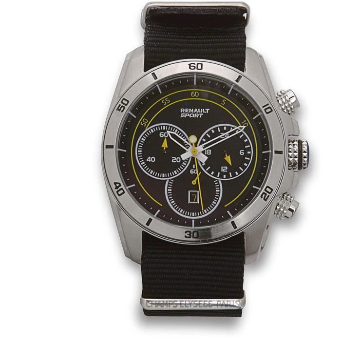 Renault Sport - Montre Chrono Pilote - Homme - Analogique Quartz Chronographe 5207