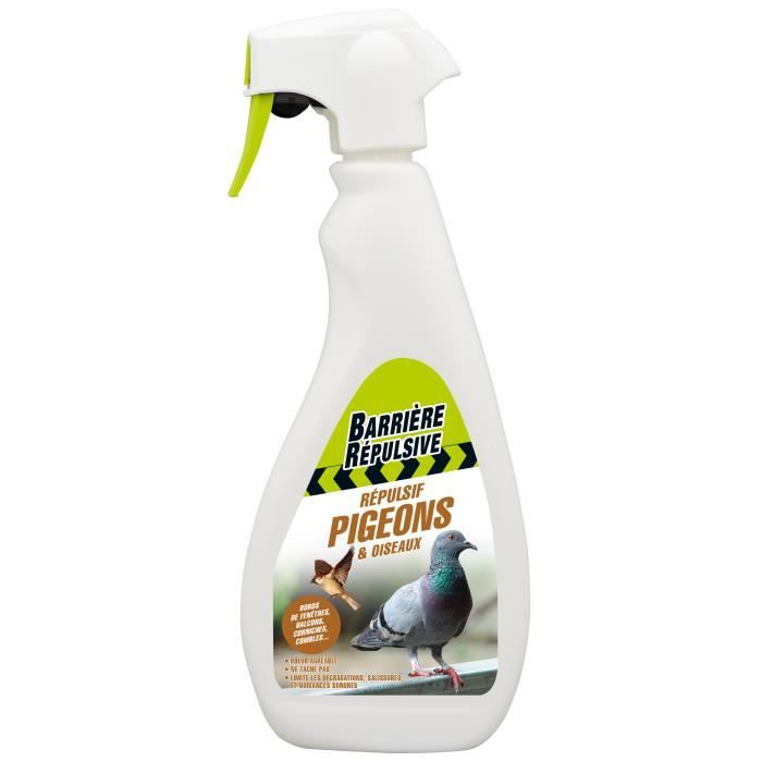 BARRIERE REPULSIVE Répulsif Pigeons & Oiseaux - Prêt à l'emploi - 750ml