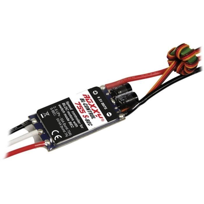 Régulateur brushless pour avion 55 A ROXXY BL-Control 755 S-BEC