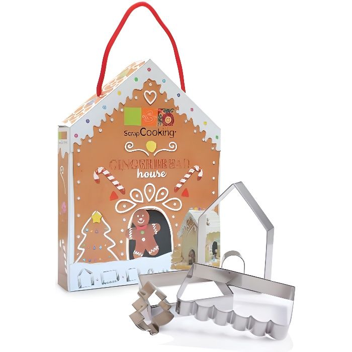 Coffret Découpoir maison pain d épices ScrapCooking
