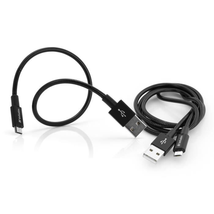 Verbatim 48875, 1 m, Micro-USB A, USB A, 3.0 (3.1 Gen 1), Noir