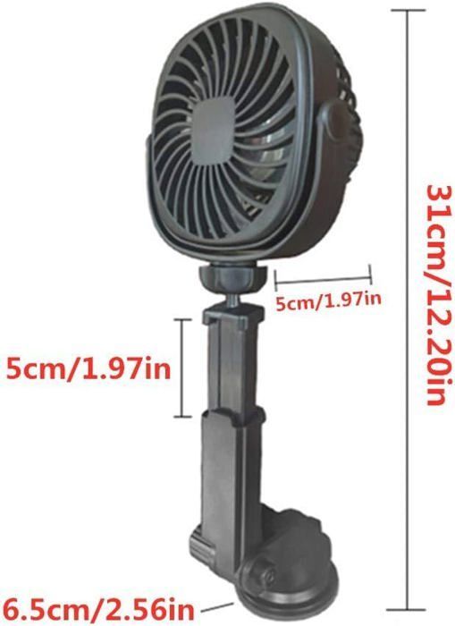 Ventilateur De Voiture 5V-12V-24V Ventilateur De Refroidissement Électrique Circulateur D'Air
