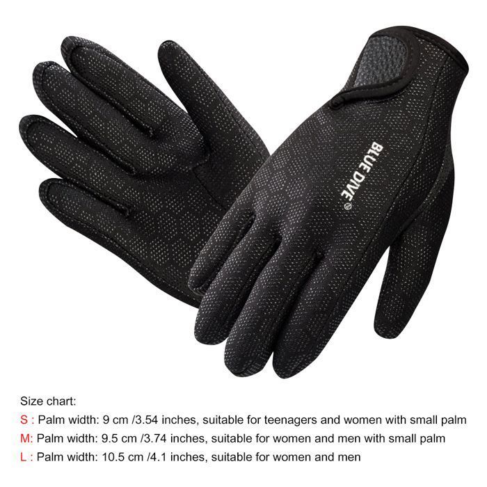 Gants De Plongée Néoprène Pour Surf, Paddle, Hiver - Hommes, Tailles Multiples, Eau Froide