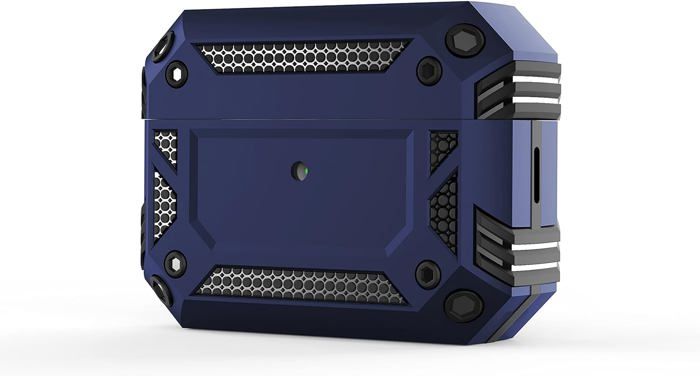 Coque AirPods Avec Support Téléphone Intégré - Compatible AirPods Série 1 Et 2 - Protection Anti-choc TPU+PC - Mousqueton Inclus - 13