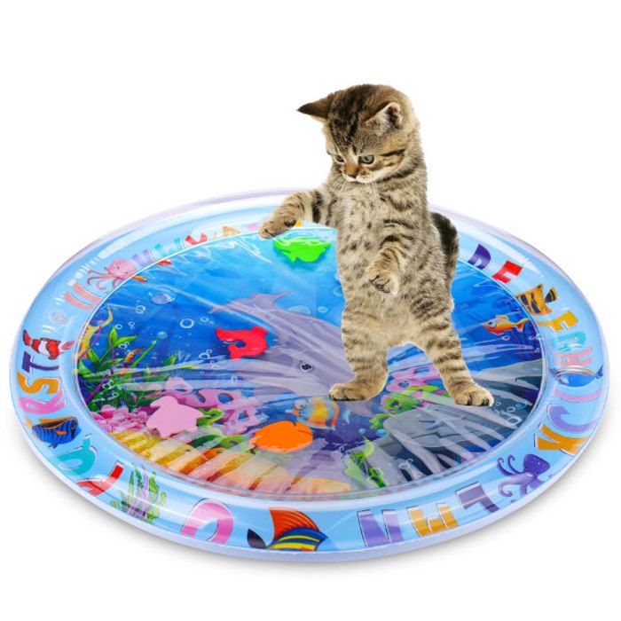 Comparer les prix de Tapis de Jeu Sensoriel dEau pour Chats - Jouets Interactifs pour Chats dIntrieur Amusant et Innovant PZCC