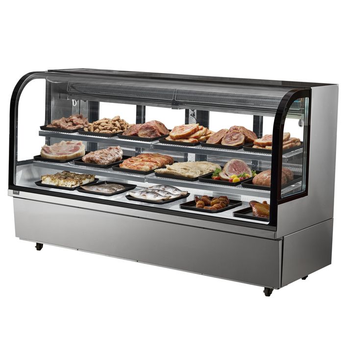 Vitrine Réfrigérée Commerciale 901 L-VEVOR-Vitrine à Pâtisserie 4 Niveaux-Réfrigérateur avec Éclairage LED-pour Boulangerie Gâteau